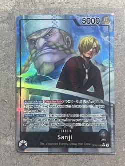 Sanji Alt Art ENGLISH Leader OP12-041 Legacy Of The Master One Piece Card NM - Image 1