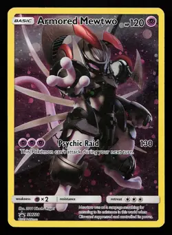 Armored Mewtwo SM228 Holo Black Star Promo Pokemon Card - Image 1