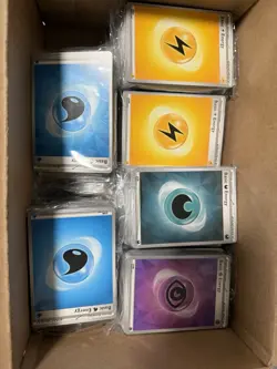 Pokemon Official TCG Basic Energy Bulk Lot Collection (1,000+ Cards Sealed) - Image 1