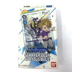 2020 Digimon Card Game Starter Deck With Booster Pk Cocytus Blue New Made Japan - Image 1