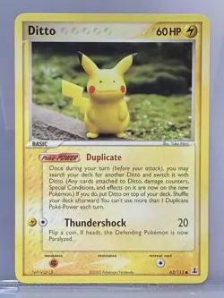 Pokemon TCG Ditto Pikachu Delta Species Card 63/113 - Image 1