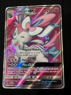Sylveon GX 140/145 Full Art Holo Guardians Rising LP Pokemon Card - Image 1