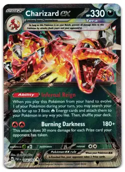 Charizard ex 054/091 - Paldean Fates Double Rare Pokemon TCG - NM Card - Image 1