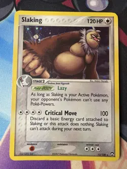 Pokemon Card - Slaking 13/108 - EX Power Keepers - Holo - Image 1