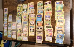 70 Pokemon Vintage DAMAGED cards including 10 heavy played cards from base set 2 - Image 1