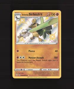 Galarian Sirfetch'd SV064/SV122 Shining Fates Shiny Holo Rare Pokemon Card NM - Image 1