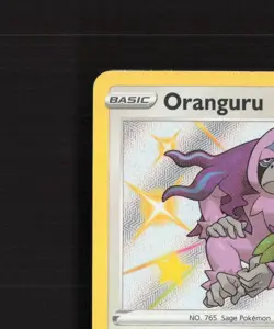Oranguru SV098/SV122 Shining Fates Shiny Holo Rare Pokemon Card LP+ - Image 3