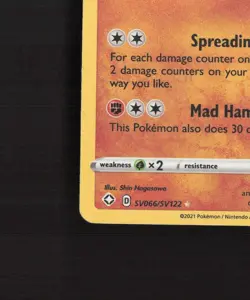 Galarian Runerigus SV066/SV122 Shining Fates Shiny Holo Rare Pokemon Card NM - Image 5