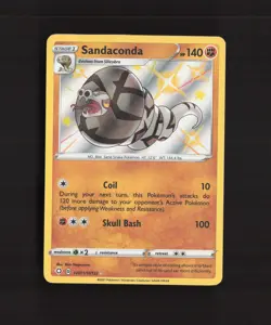 Sandaconda SV071/SV122 Shining Fates Shiny Holo Rare Pokemon Card LP+ - Image 1