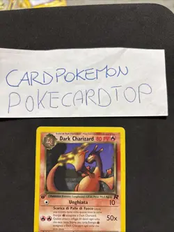 Pokemon Card Dark Charizard 21/82 1ST-Team Rocket-Ita-No Holo-Nm! - Image 2