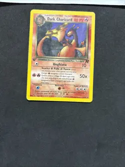 Pokemon Card Dark Charizard 21/82 1ST-Team Rocket-Ita-No Holo-Nm! - Image 3