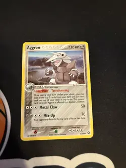 Aggron 1/108 EX Power Keepers Holo Rare Pokemon Card - Image 1