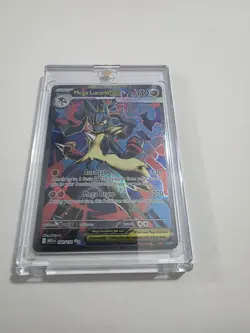 Pokemon Mega Lucario EX FA 160/132 Ultra Rare Holo NM Mega Evolution TCG Card - Image 1