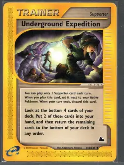 Pokemon Card - Underground Expedition Skyridge 140/144 Non Holo - NM - Image 1
