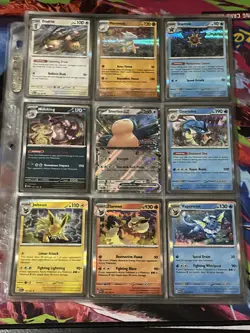 Pokemon 151 Ex’s, Snorlax Stamped Promo, And Rare Foil Card Lot 90x N/M Cards - Image 5