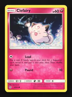 Clefairy 38/68 LP Hidden Fates English Pokemon Card TCG - Image 1