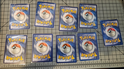 pokemon card - eevee lot (9) - slightly played - Image 2