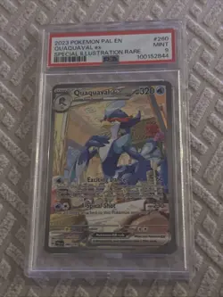 PSA 9 Quaquaval EX Special Illustration Rare Pokemon TCG Card 260/193 - Image 1