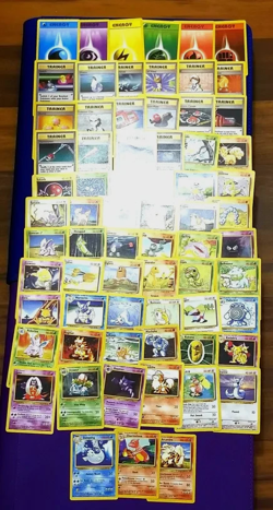 Pokemon Base Set Unlimited Complete Common/ Uncommon 70 Card Lot - Image 1