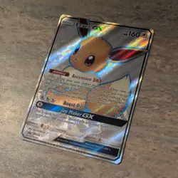 Pokemon Eevee GX SM242 Full Art Promo Holo SM 160HP TCG Card - Image 2