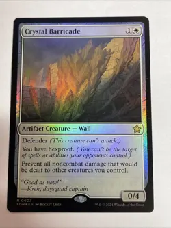 Crystal Barricade Foundations Foil #7 Rare - Image 1