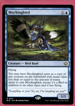 MOCKINGBIRD BLOOMBURROW BLB RARE BIRD BARD MTG 61 - Image 2