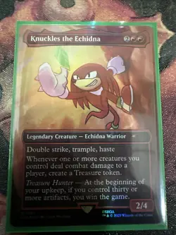 Knuckles the Echidna (Rainbow Foil) Secret Lair Drop Foil - Image 1
