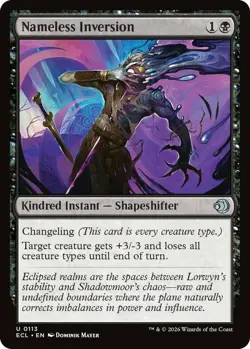 x4 Nameless Inversion - Foil U MTG Lorwyn Eclipsed M/NM, English - Image 1