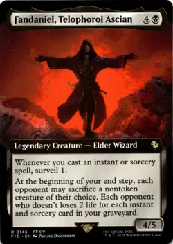 MTG Fandaniel, Telophoroi Ascian (Extended Art) Normal NM Commander: FIN Magic - Image 1