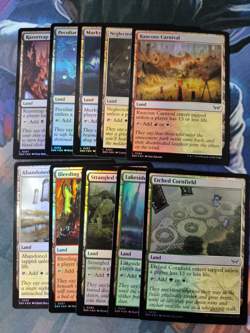 Life Check Unlucky Land Set of 10 Foil | 7% Off 2+ | Duskmourn | NM | MTG - Image 1