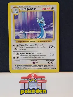 Pokemon Card Dragonair 18/102 Base Set Non Holo Rare WOTC Played - Image 1