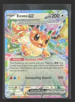 2025 Pokemon Scarlet & Violet Prismatic Evolutions Eevee EX Tera #75/131 - Image 1