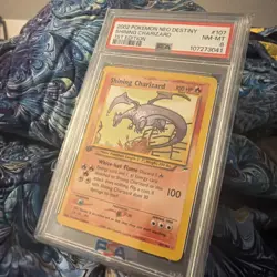 Pokemon TCG Shining Charizard Card 107/105 Neo Destiny 1st Edition PSA 8 - Image 1