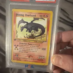 Pokemon TCG Shining Charizard Card 107/105 Neo Destiny 1st Edition PSA 8 - Image 2