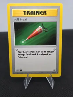 Pokemon TCG Full Heal Base Set 82/102 Regular 1st Edition Uncommon - Image 1