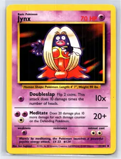 1999 Pokemon TCG - Base Set - Jynx - 31/102 - LP - Image 1