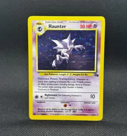 1999/2000 Pokemon TCG Haunter 6/62 Fossil Holo Rare Unlimited Vintage - Image 1