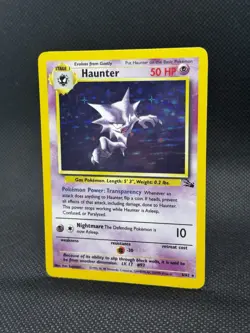 1999/2000 Pokemon TCG Haunter 6/62 Fossil Holo Rare Unlimited Vintage - Image 2