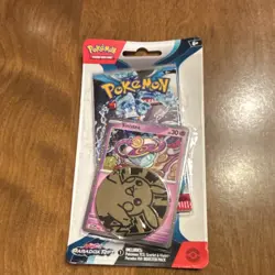 Pokemon TCG Paradox Rift Booster Pack Sinistea Promo & Pikachu Coin - Image 1