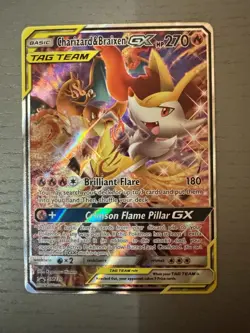 Charizard & Braixen-GX ⭐ SM230 Holo Promo SM Black Star Promos 2017 Pokemon NM - Image 2