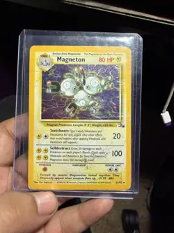 Vintage 1999 Pokemon Magneton - Rare Fossil 26/62 holo rare MP/HP WOTC - Image 1