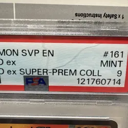 2024 Pokemon SVP EN Charizard EX Super Premium Coll #161 PSA 9 Blk Star Promo - Image 2
