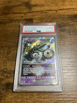 Graded PSA 10 2022 Pokemon SWSH Unown Vstar Silver Tempest #066 GEM MT - Image 1