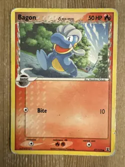 Pokemon TCG Bagon (Delta) EX Delta Species 57/113 Regular Common DMG - Image 1