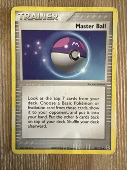 Master Ball - 99/113 - Uncommon DMG English Pokemon EX Delta Species - Image 1