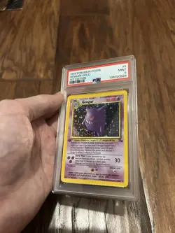 MINT PSA 9 👻 1st Edition Holo Gengar 👻 Fossil Set WOTC Pokemon - Image 2