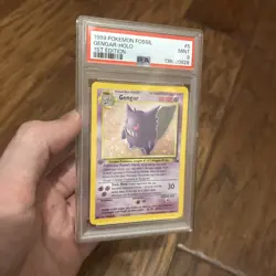 MINT PSA 9 👻 1st Edition Holo Gengar 👻 Fossil Set WOTC Pokemon - Image 3