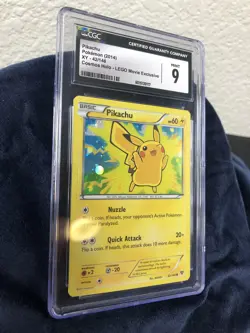 Pikachu Pokemon 2014 Cosmos Holo LEGO Movie Exclusive CGC Graded 9 Mint Clean - Image 3