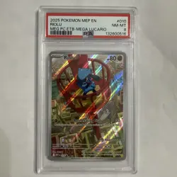 2025 Pokemon Mep EN #010 RIOLU MEG PC ETB-MEGA LUCARIO - Image 1