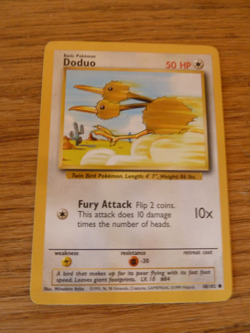 Doduo 48/102 Pokemon Base Set Unlimited Common LP Basic - Image 1